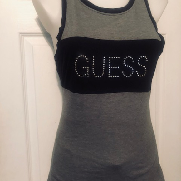 Guess Gray and Black Tank Top - Picture 2 of 7
